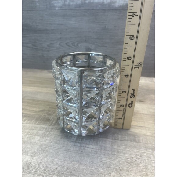 Makeup Brush Holder Organizer, Golden Crystal Bling Bling Makeup - Picture 5 of 8